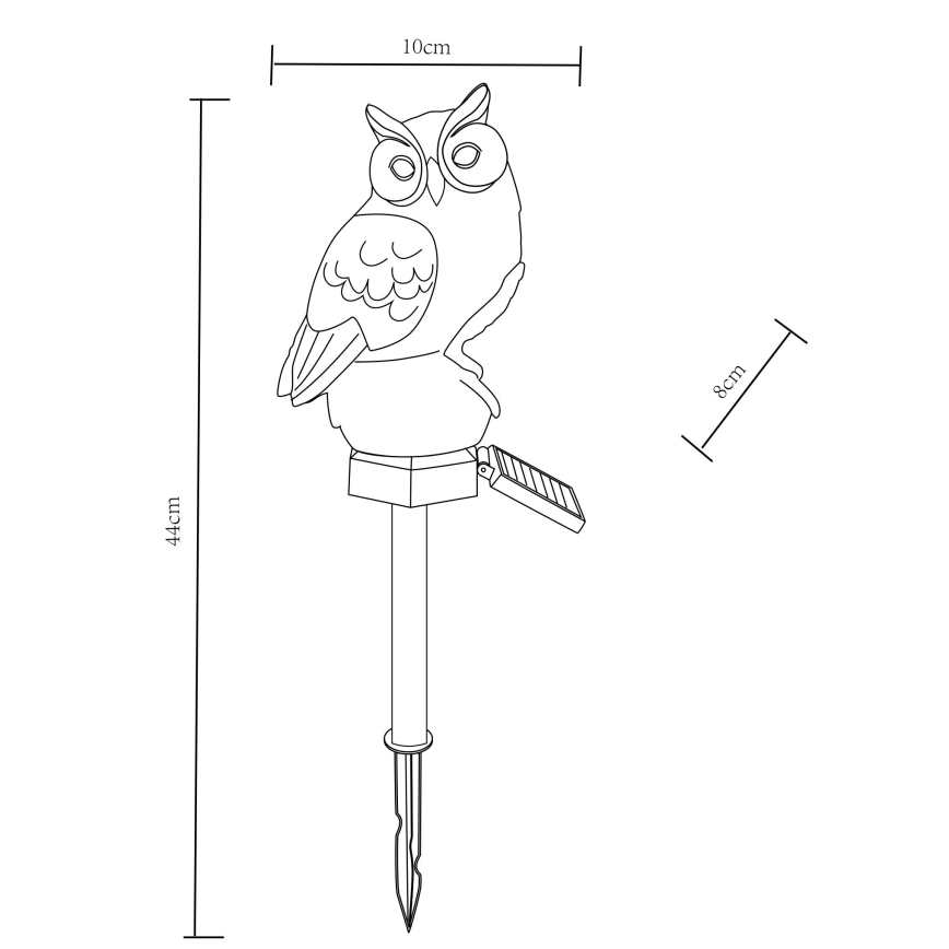 Globo - LED Solar lamp LED/0.06W/3V IP44 uil