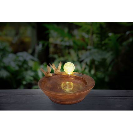 Globo - LED Solar lamp LED/0.06W/3V IP44 vogelbad