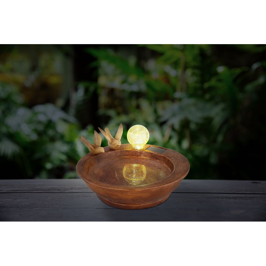 Globo - LED Solar lamp LED/0.06W/3V IP44 vogelbad