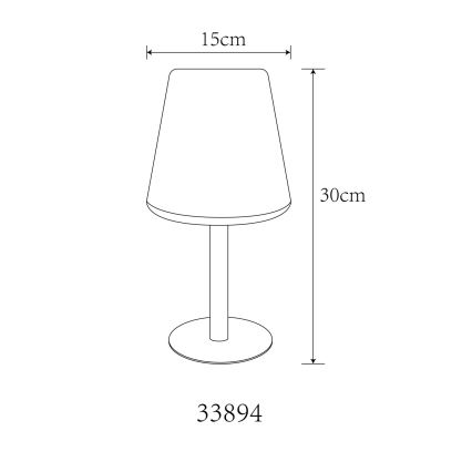 Globo - LED RGB Solar aanraken tafellamp LED/0,1W/3V IP44