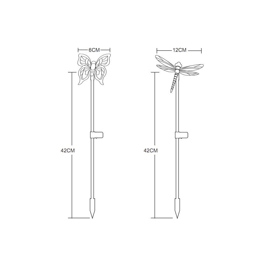 Globo - SET 4x LED Solar lamp LED/0,06W/3V IP44