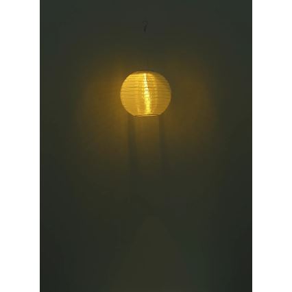 Globo - LED Solar hanglamp LED/0,5W/3V IP44 wit 300 mAh