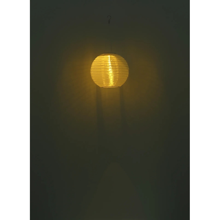 Globo - LED Solar hanglamp LED/0,5W/3V IP44 wit 300 mAh