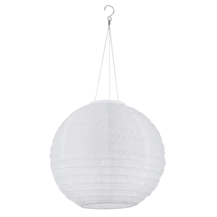 Globo - LED Solar hanglamp LED/0,5W/3V IP44 wit 300 mAh