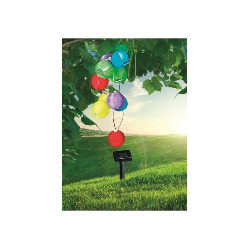 Globo - LED Solar ketting 10xLED/0,06W/1,2V IP44