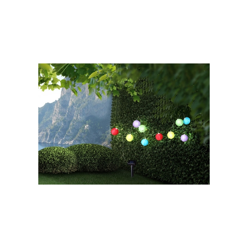 Globo - LED Solar ketting 10xLED/0,06W/1,2V IP44