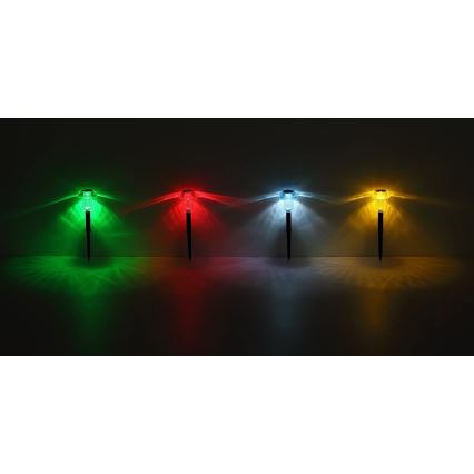 Globo - SET 4x LED RGB Solarverlichting LED/0,05W/3V IP44