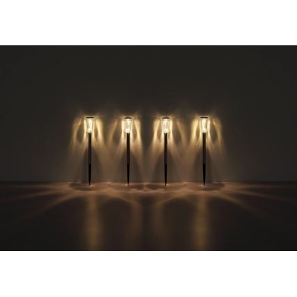 Globo - SET van 4x LED Zonne-energie lamp LED/0,06W/1,2V IP44 100 mAh