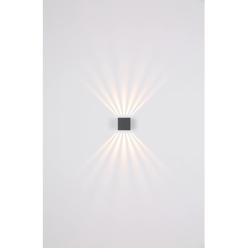 Globo - LED buitenwandlamp LED/6W/230V IP54 antraciet