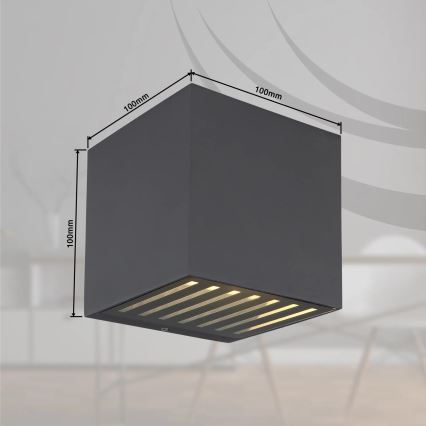 Globo - LED buitenwandlamp LED/6W/230V IP54 antraciet