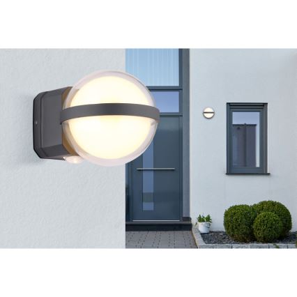 Globo - LED Wandlamp voor buiten LED/12W/230V IP54 zwart
