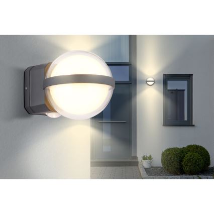 Globo - LED Wandlamp voor buiten LED/12W/230V IP54 zwart