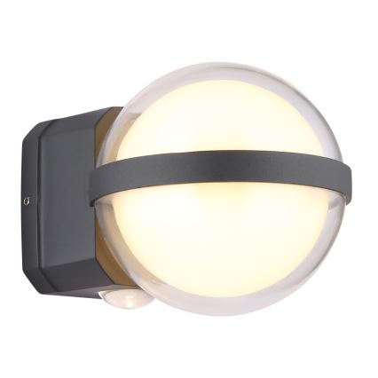 Globo - LED Wandlamp voor buiten LED/12W/230V IP54 zwart