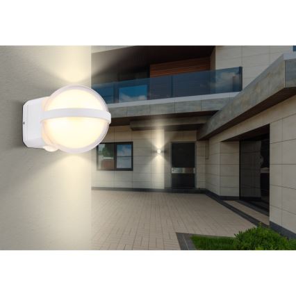Globo - LED Wandlamp voor buiten LED/12W/230V IP54 wit