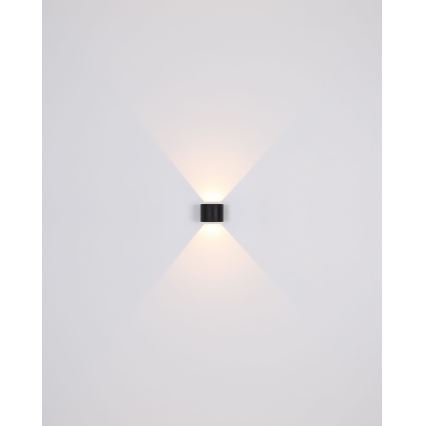 Globo - LED buitenwandlamp 2xLED/3W/230V IP54 zwart