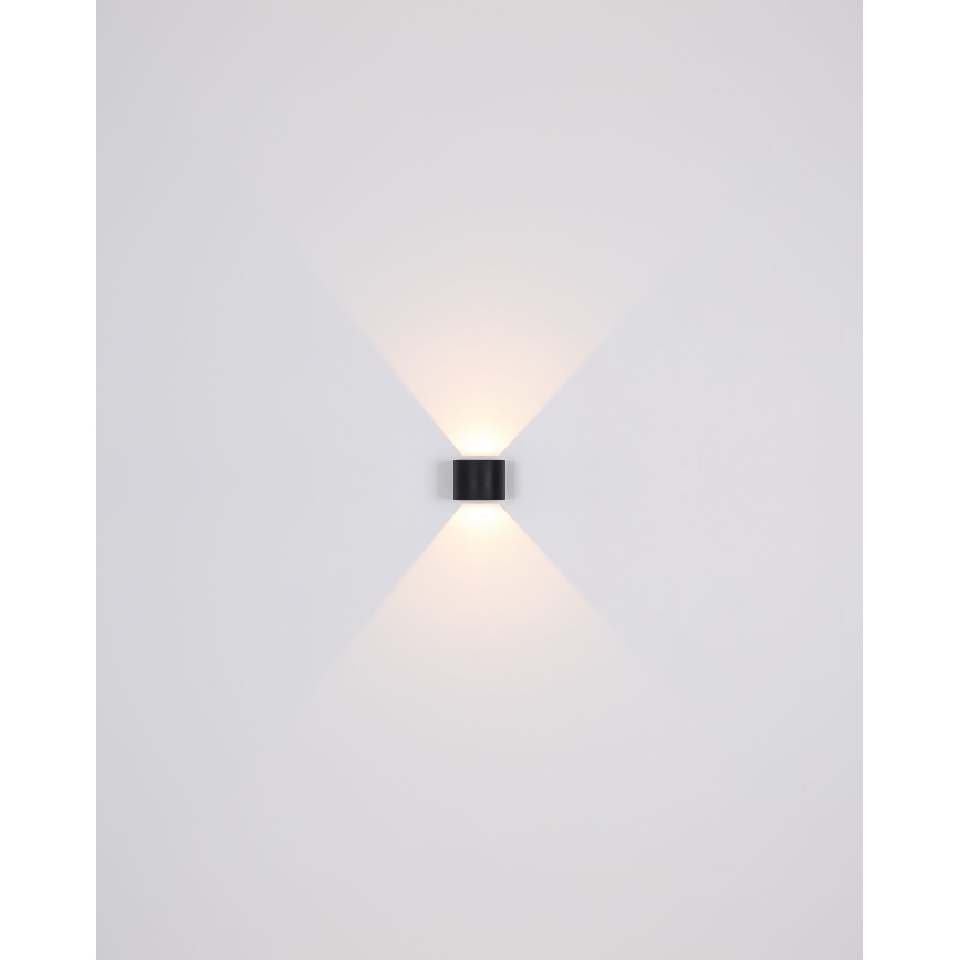 Globo - LED buitenwandlamp 2xLED/3W/230V IP54 zwart