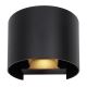 Globo - LED Wandlamp voor buiten 2xLED/3W/230V IP44 zwart