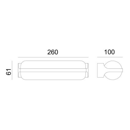 Globo - LED Wand Lamp voor Buiten LED/20W/230V IP54