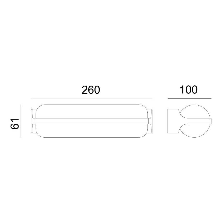 Globo - LED Wand Lamp voor Buiten LED/20W/230V IP54