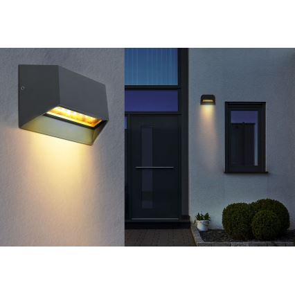 Globo - LED Wandlamp voor buiten LED/7W/230V IP54 antraciet