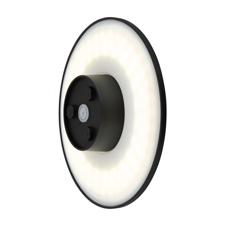 Globo - LED Wandlamp voor buiten LED/15W/230V 3000/4000/6000K diameter 25,2 cm IP44 zwart
