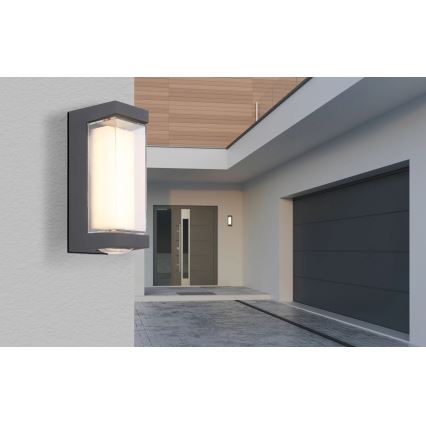 Globo - LED Wandlamp voor buiten LED/12W/230V 3000K IP54 antraciet