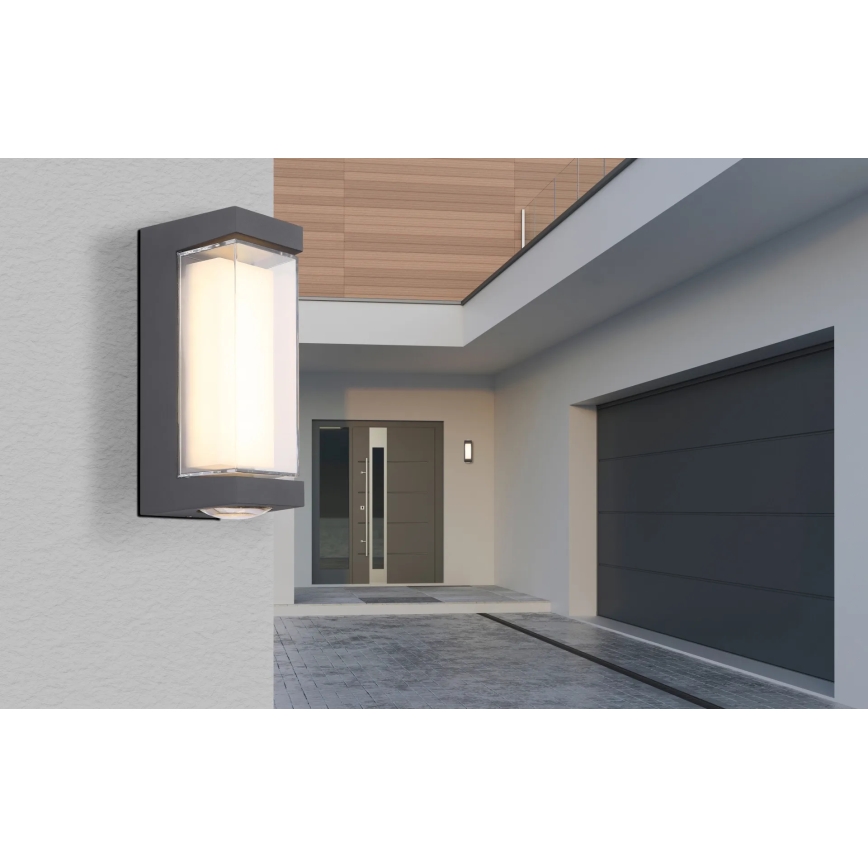 Globo - LED Wandlamp voor buiten LED/12W/230V 3000K IP54 antraciet