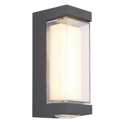 Globo - LED Wandlamp voor buiten LED/12W/230V 3000K IP54 antraciet