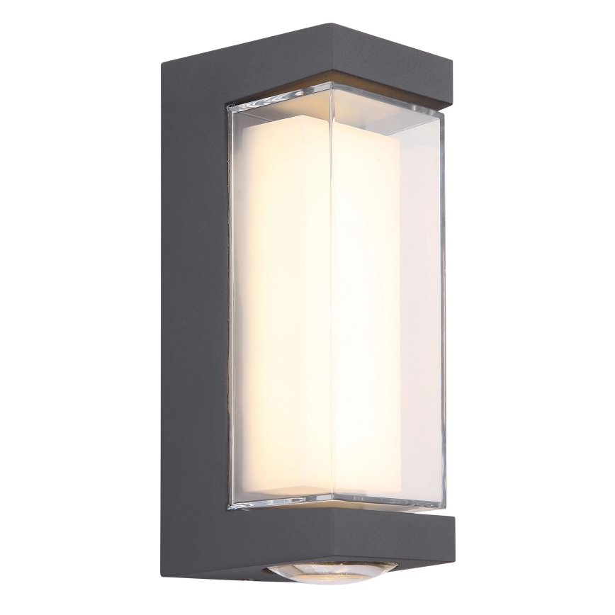 Globo - LED Wandlamp voor buiten LED/12W/230V 3000K IP54 antraciet