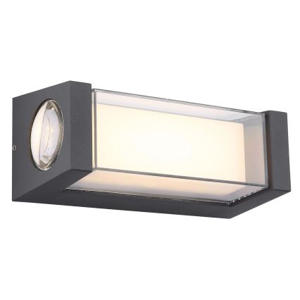 Globo - LED Wandlamp voor buiten LED/12W/230V 3000K IP54 antraciet