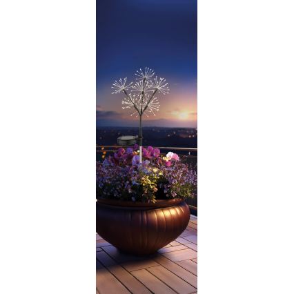 Globo - LED zonnelamp 3xLED/3V IP44 600 mAh vuurwerk