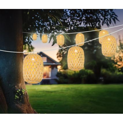 Globo - LED Solar ketting LED/0,06W/3V 650 cm IP44