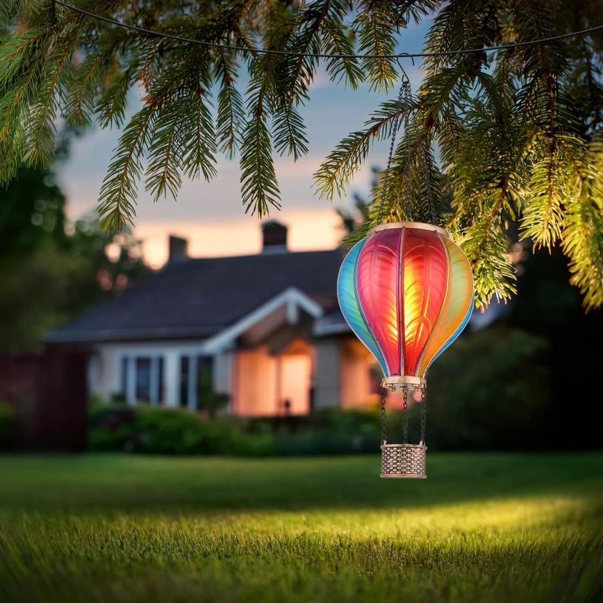 Globo - Hanger zonnedecoratie 20xLED/0,5W/3V IP44 Vliegende ballon