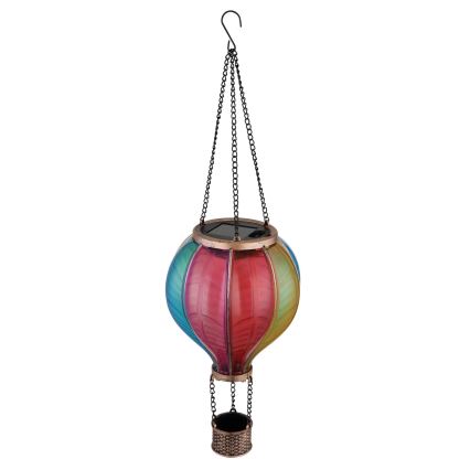 Globo - Hanger zonnedecoratie 20xLED/0,5W/3V IP44 Vliegende ballon