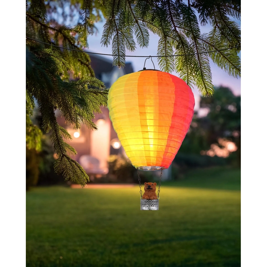 Globo - LED Hanger zonnedecoratie 24xLED/0,06W/3V IP44 Vliegende ballon