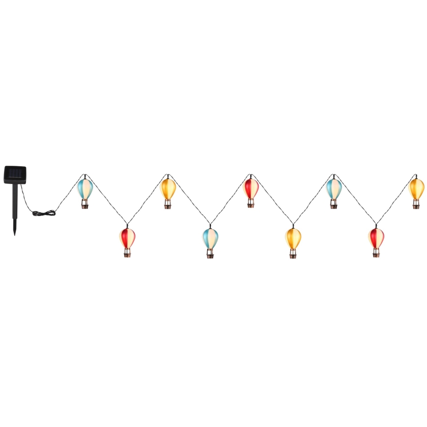 Globo - LED Solar ketting 9xLED/0,06W/3V 390 cm IP44