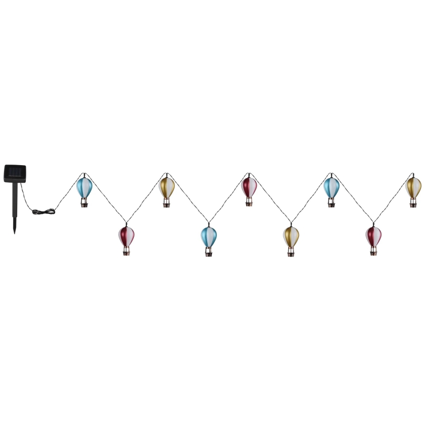 Globo - LED Solar ketting 9xLED/0,06W/3V 390 cm IP44
