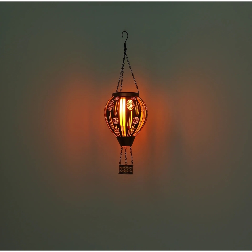 Globo - LED Hangende zonne-energie decoratie 12xLED/0,02W/3V IP44 300 mAh vliegende ballon