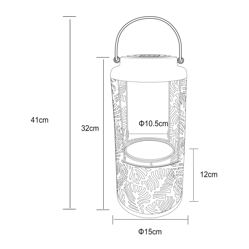 Globo - LED Solar lamp LED/0,06W/3V 3000K IP44