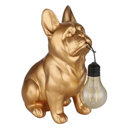 Globo - LED-zonnelamp LED/3V IP44 300 mAh goudkleurige hond
