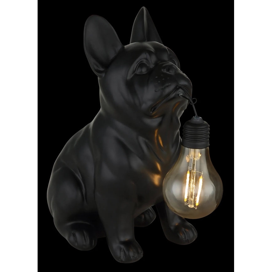 Globo - LED solarlamp LED/3V IP44 300 mAh zwarte hond