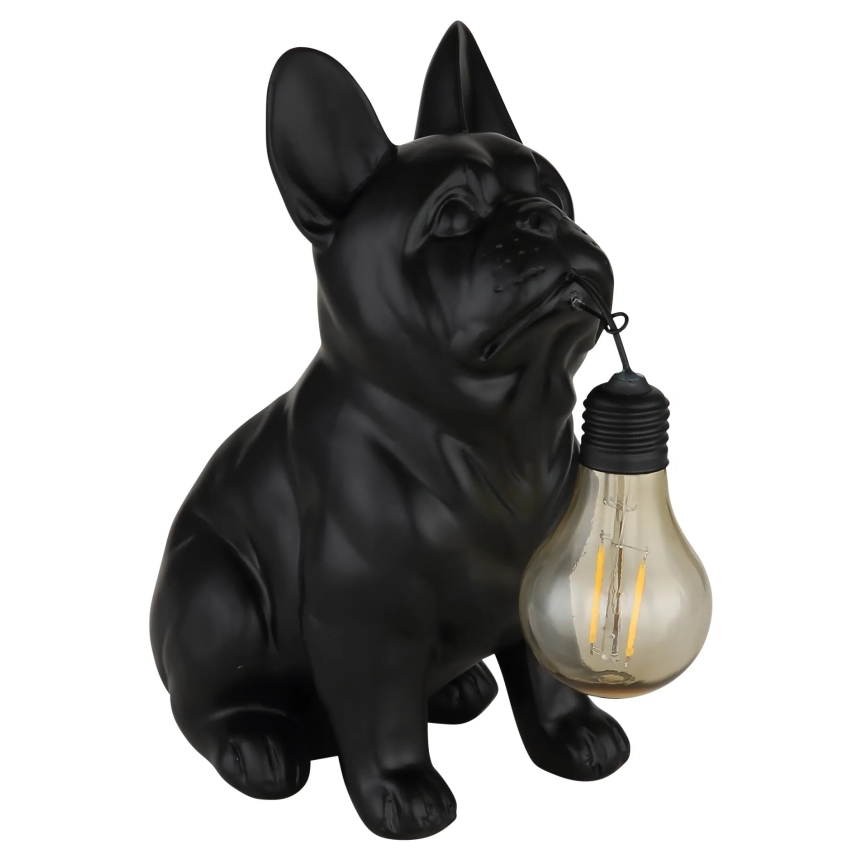 Globo - LED solarlamp LED/3V IP44 300 mAh zwarte hond