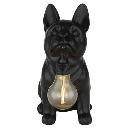 Globo - LED solarlamp LED/3V IP44 300 mAh zwarte hond