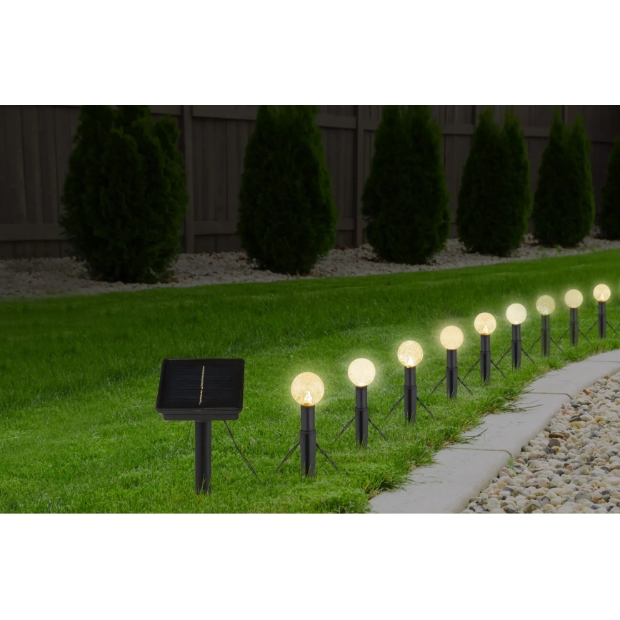 Globo - LED RGB Solar ketting 20xLED/0,06W/3V 770 cm IP44