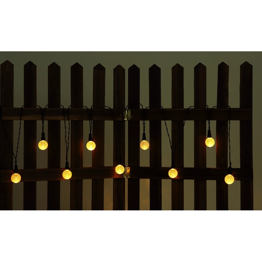 Globo - LED RGB Solar ketting 20xLED/0,06W/3V 770 cm IP44
