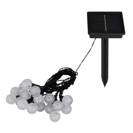 Globo - LED RGB Solar ketting 20xLED/0,06W/3V 770 cm IP44