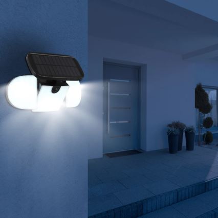 Globo - LED zonnelamp met sensor LED/3,7V IP44 2000 mAh