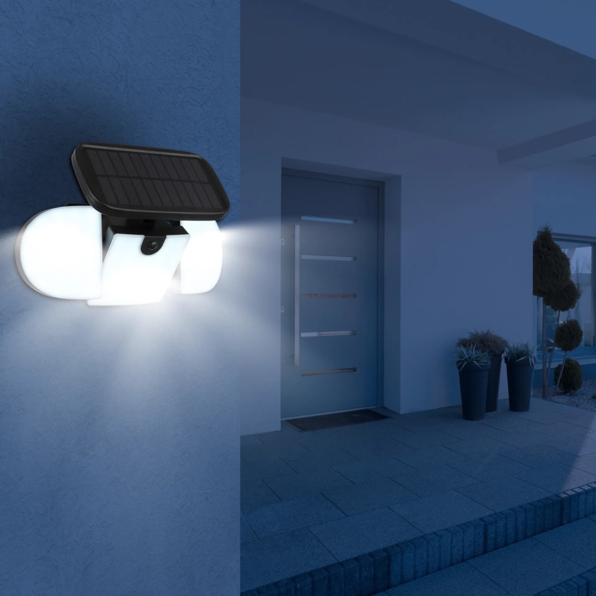 Globo - LED zonnelamp met sensor LED/3,7V IP44 2000 mAh