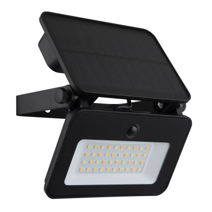 Globo - Dimbare zonne-LED-buitenlamp met sensor, 8W/5V, instelbare kleurtemperaturen 3000/4000/6500K, IP65, 2200 mAh