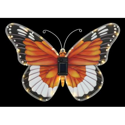 Globo - LED zonnelamp LED/3V IP44 200 mAh vlinder